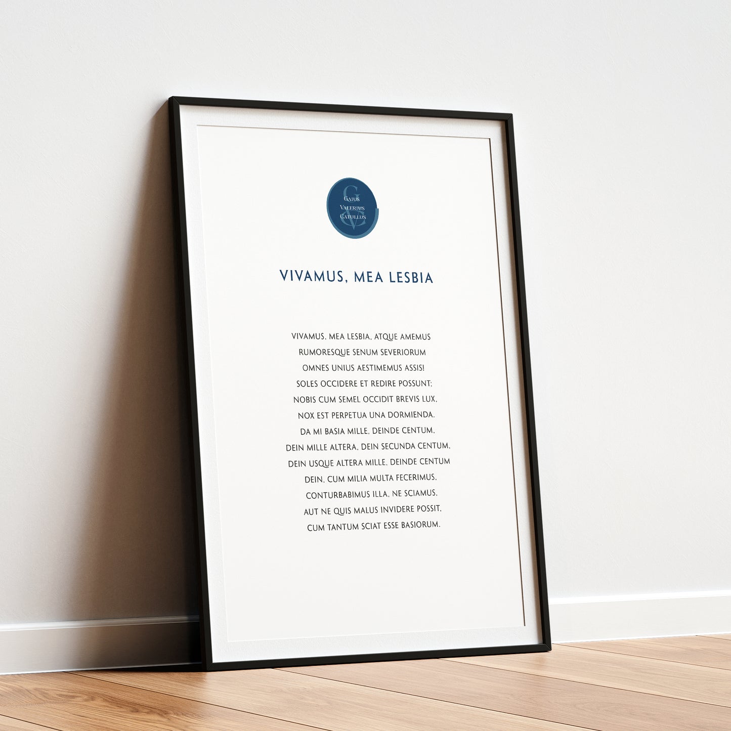 Catullus | 5 | Vivamus, mea Lesbia | Print