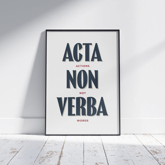 Actions, not words | Art print