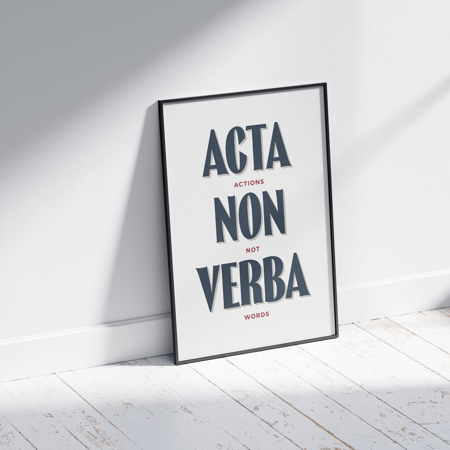 Actions, not words | Art print