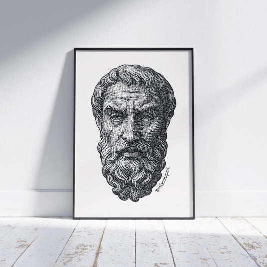 Epicurus | Ἐπίκουρος | Art print