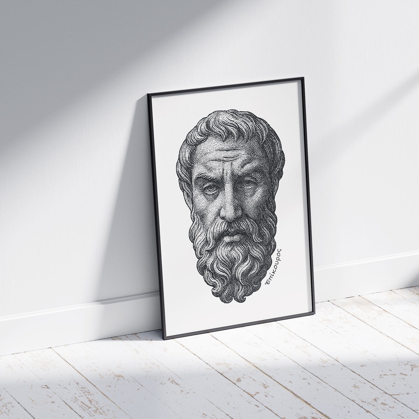 Epicurus | Ἐπίκουρος | Art print