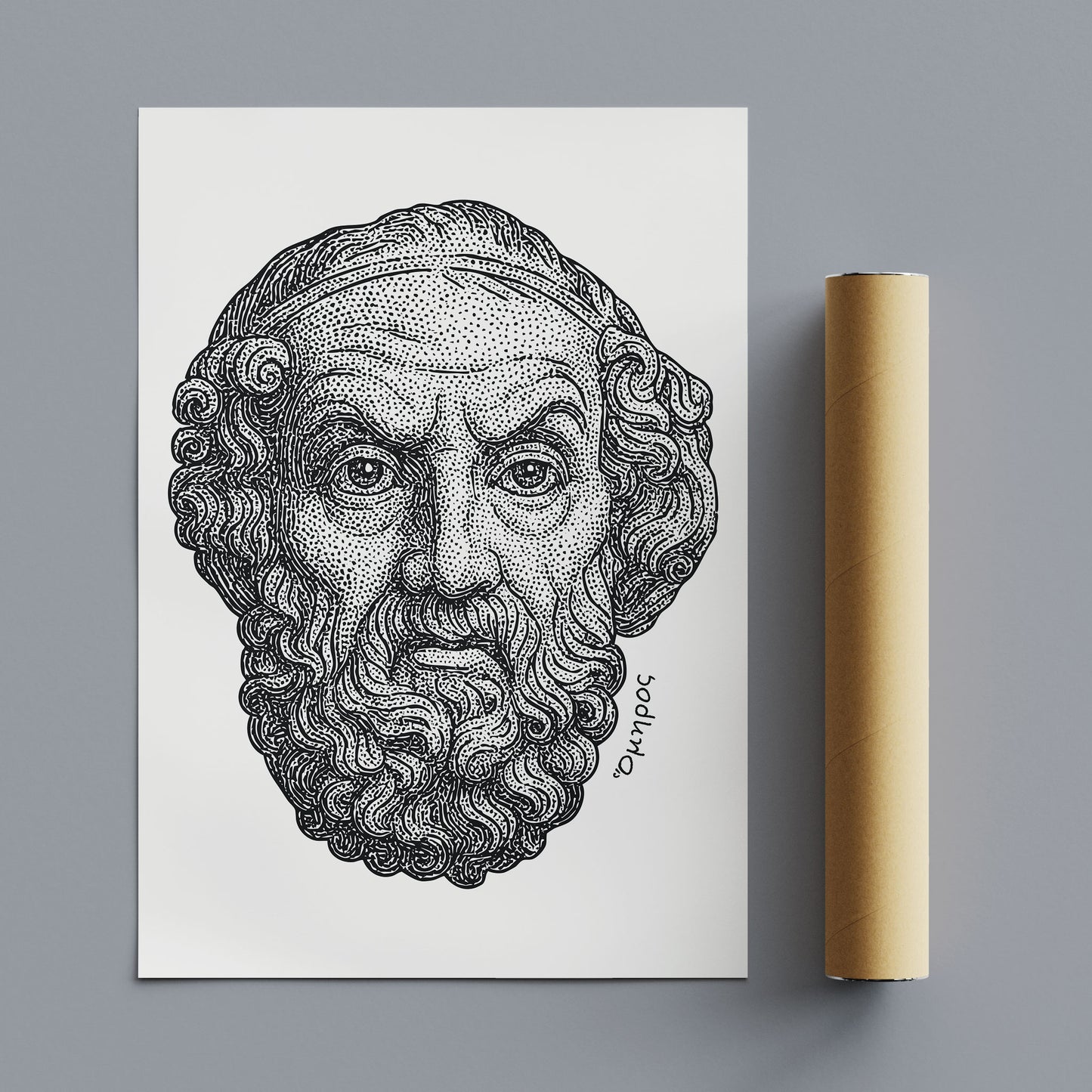 Homer | Ὅμηρος | Art print