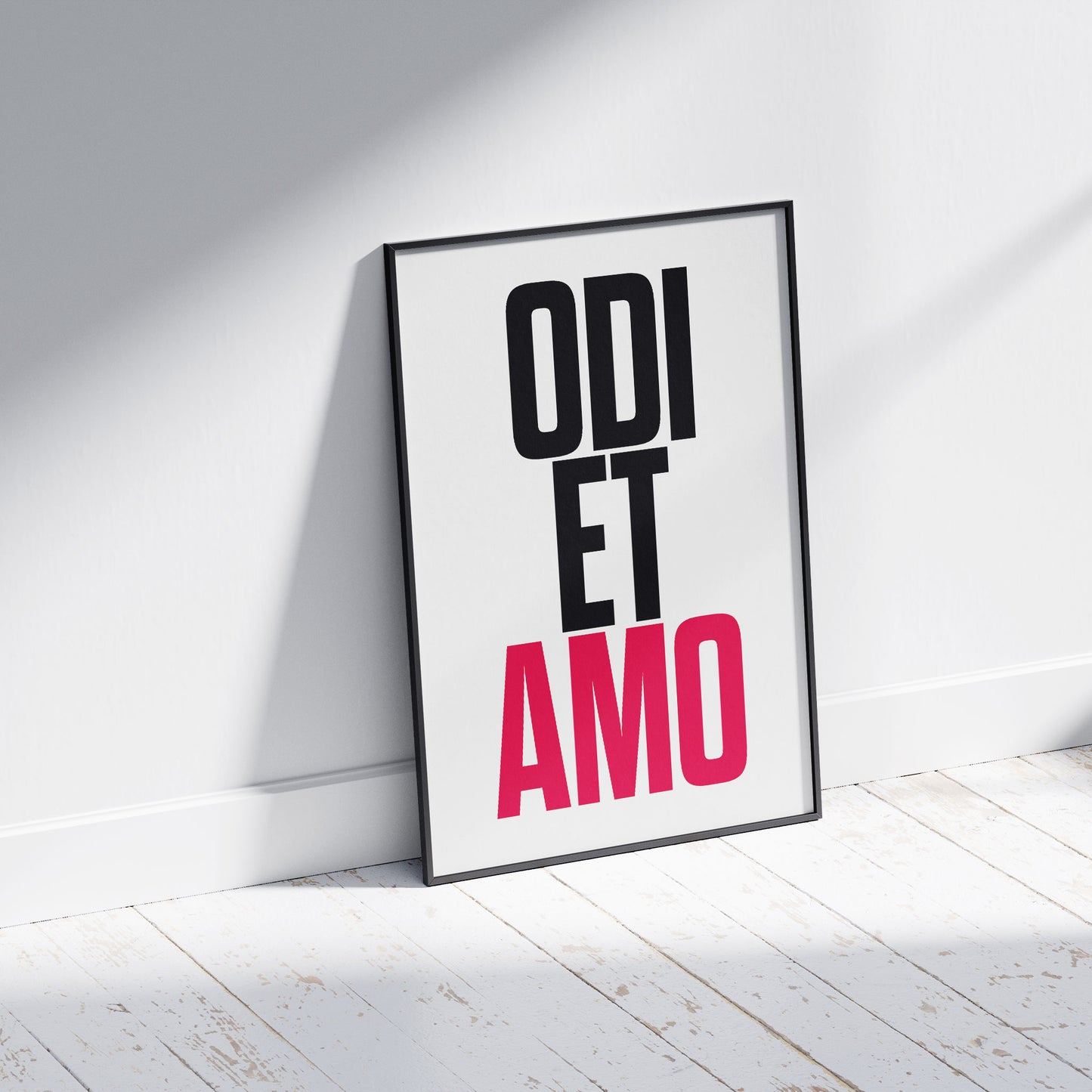 Catullus | I hate and I love | Art print